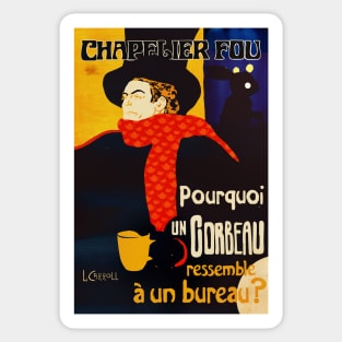 Chapelier Fou Poster - Mad Hatter Sticker